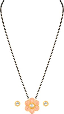 JFL - Jewellery for Less Copper Gold-plated Black, Gold Jewellery Set(Pack of 1)