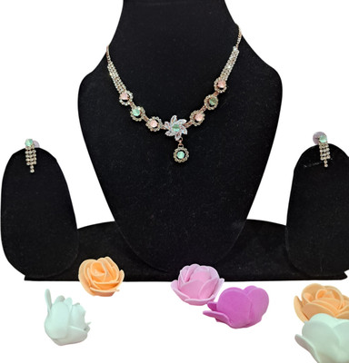 Arvisha Dynamic Mother of Pearl Silver Jewellery Set(Pack of 1)