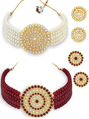 Sukkhi Alloy Gold-plated Multicolor Jewellery Set(Pack of 6)
