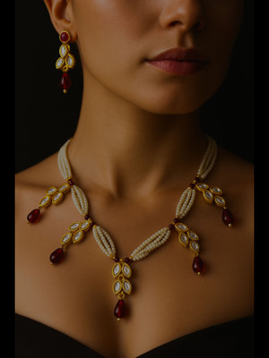 brassjewel Brass Multicolor Jewellery Set(Pack of 1)