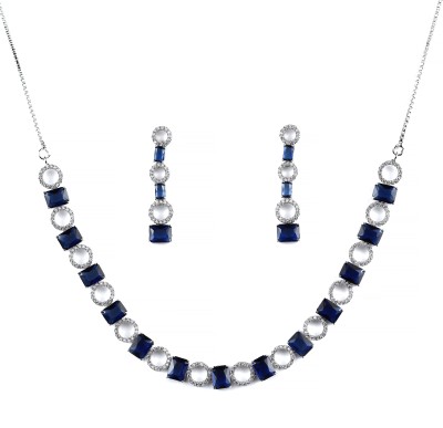 The Stone Aisle Alloy Blue Jewellery Set(Pack of 1)