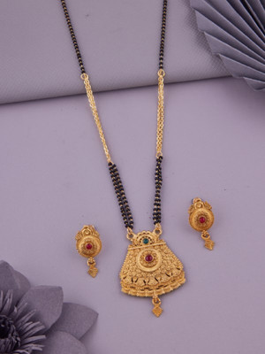 PARTICIAO Alloy Gold-plated Gold Jewellery Set(Pack of 1)