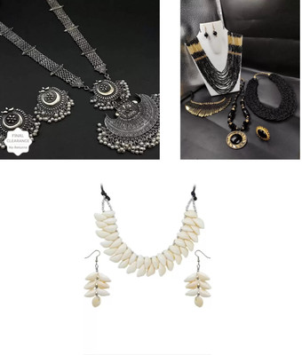 SPARKLIZA Alloy Multicolor Jewellery Set(Pack of 3)