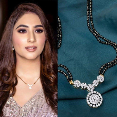 Temora TV Serial Actress Disha Parmar Design Alloy Mangalsutra