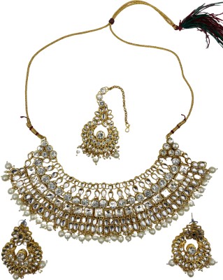 RP CREATION Alloy Gold-plated Multicolor Jewellery Set(Pack of 1)