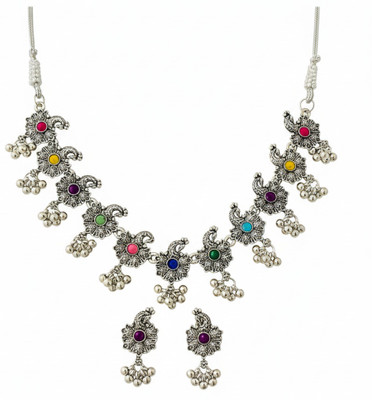 Ornafash Stainless Steel Silver Jewellery Set(Pack of 1)
