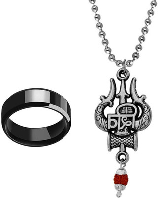 KINGSTYLEIMPEX Stainless Steel Sterling Silver Multicolor Jewellery Set(Pack of 3)