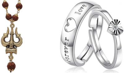 ruby collection Alloy Silver, Gold Jewellery Set(Pack of 2)