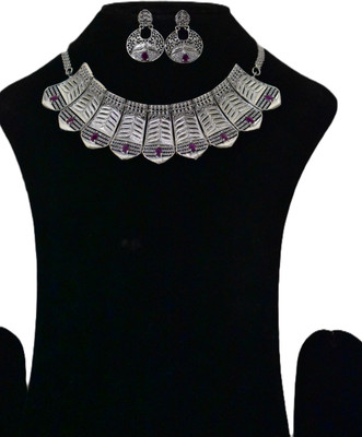 Sukhen Antique Jewellery Brass Silver Silver Jewellery Set(Pack of 1)