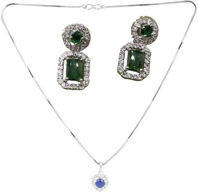 SRK Fashions Alloy Blue, Green Jewellery Set(Pack of 1)