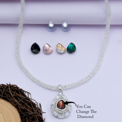 VISITART JEWELLERY Alloy Silver Silver Jewellery Set(Pack of 2)