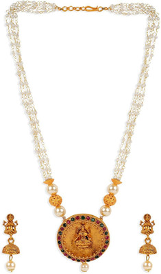 Angel In You Alloy Gold-plated Multicolor Jewellery Set(Pack of 1)