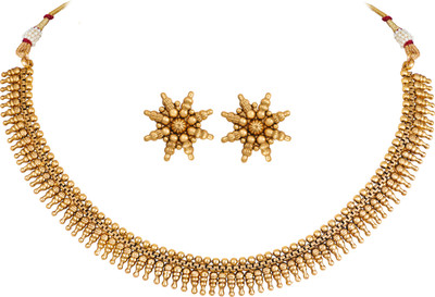 TAP Fashion Copper Gold-plated Gold Jewellery Set(Pack of 1)