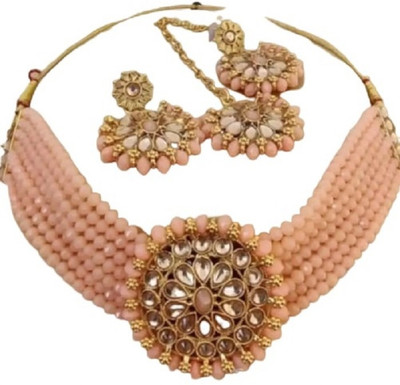 JMBW INTERNATIONAL Alloy Rose Gold Jewellery Set(Pack of 1)