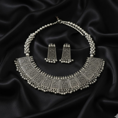 CARRYMUSE Alloy Silver, NA Silver Jewellery Set(Pack of 2)
