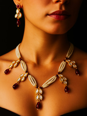 brassjewel Brass Multicolor Jewellery Set(Pack of 1)