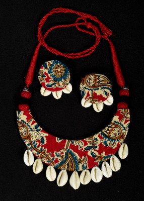DOM Fabric Multicolor Jewellery Set(Pack of 1)