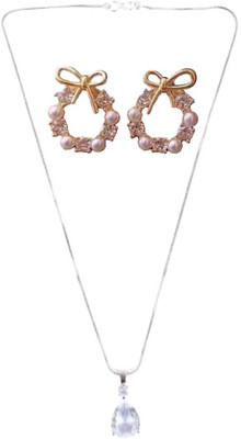 SKG Fashions Stone White, White Jewellery Set(Pack of 1)