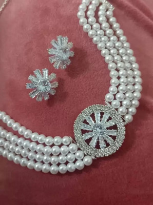 DENICRAAS Copper White Jewellery Set(Pack of 1)