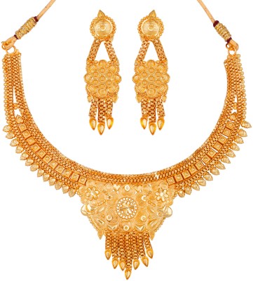 NM CREATION Alloy Gold-plated Gold Jewellery Set(Pack of 1)