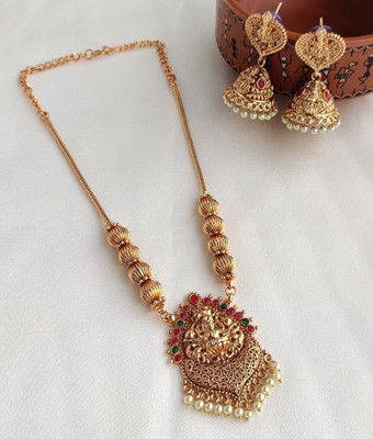 Orbis Alloy Gold-plated Multicolor Jewellery Set(Pack of 1)