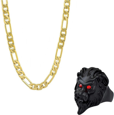 Vipunj Alloy Gold-plated, Sterling Silver Black, Gold Jewellery Set(Pack of 1)