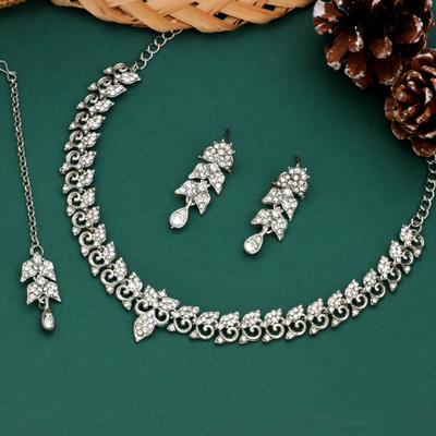 Atasi International Alloy Silver Silver Jewellery Set(Pack of 1)