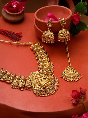 YELLOW CHIMES Metal Gold-plated Gold Jewellery Set(Pack of 1)