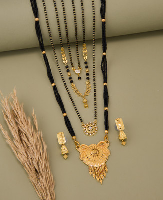 TheSanga Brass Gold-plated Gold Jewellery Set(Pack of 1)