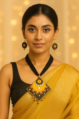 Adrish Creation Terracotta Multicolor Jewellery Set(Pack of 1)