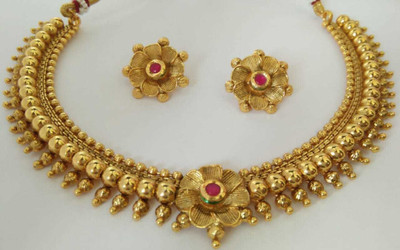 Shreenath Copper Gold-plated Gold Jewellery Set(Pack of 1)