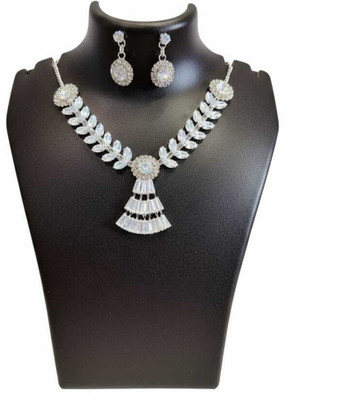 Bhavi Alloy Silver Jewellery Set(Pack of 1)