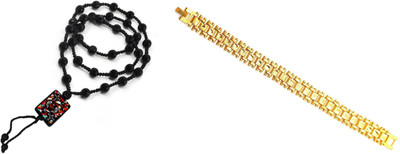 KINGSTYLEIMPEX Dori, Alloy Black, Gold Jewellery Set(Pack of 1)