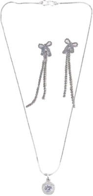 SRK Fashions Alloy White, Silver Jewellery Set(Pack of 1)