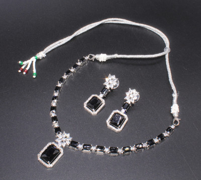 Uniquedezines Copper Silver Black Jewellery Set(Pack of 3)