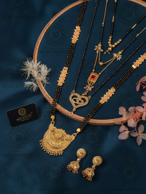 brado jewellery Brass Silver Gold Jewellery Set(Pack of 1)