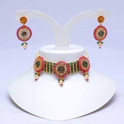 Swarajshop Alloy Gold-plated Multicolor Jewellery Set(Pack of 1)