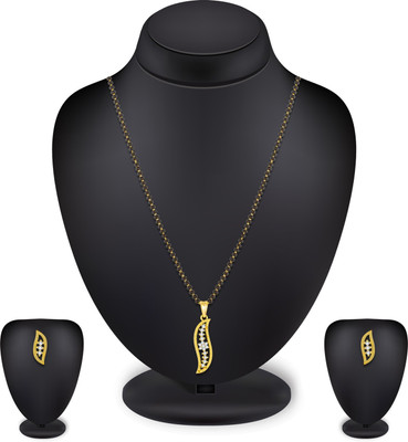 LUXOR Alloy Gold-plated Black, Gold Jewellery Set(Pack of 1)
