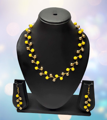 PRAGATI Alloy Gold, Yellow Jewellery Set(Pack of 3)