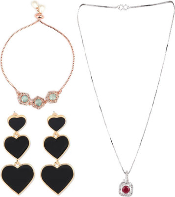 Astha Colletions Alloy Gold, Black, Silver Jewellery Set(Pack of 1)