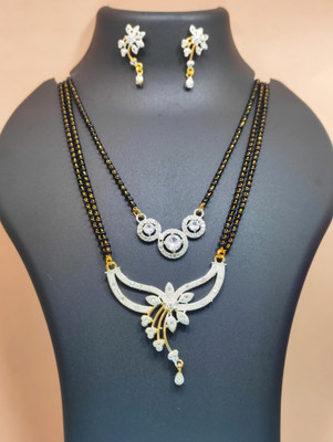 Divyanshi Collection Brass Silver Silver Jewellery Set(Pack of 2)