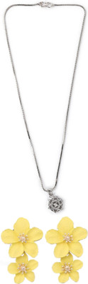 Opus Gems Stone Silver, Yellow Jewellery Set(Pack of 1)