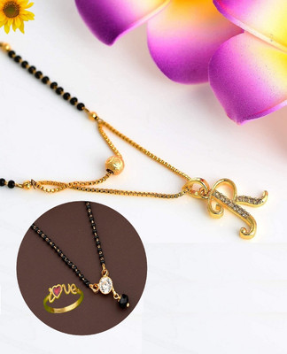 Vraj india Brass, Alloy Gold-plated Gold, Black Jewellery Set(Pack of 1)