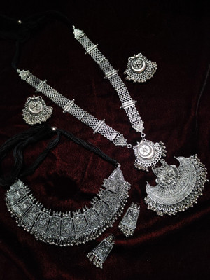 JMBW INTERNATIONAL Alloy Silver Jewellery Set(Pack of 1)