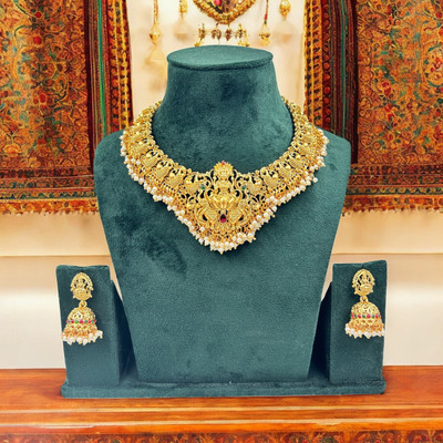 Antiquejewellry Alloy Gold-plated Multicolor Jewellery Set(Pack of 1)