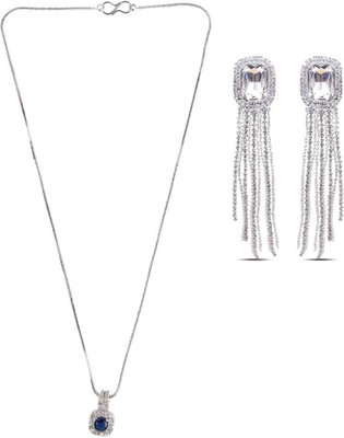 SRK Fashions Alloy Blue, White Jewellery Set(Pack of 1)