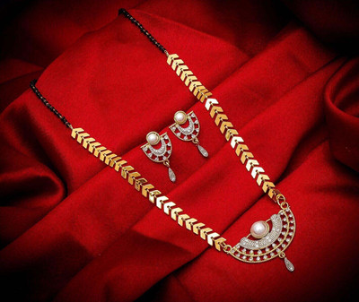 CLONEO Alloy Gold-plated Gold, Black, Silver Jewellery Set(Pack of 3)
