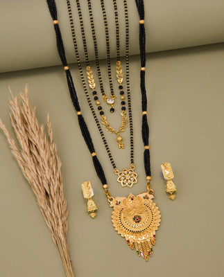 TheSanga Brass Gold-plated Gold Jewellery Set(Pack of 1)