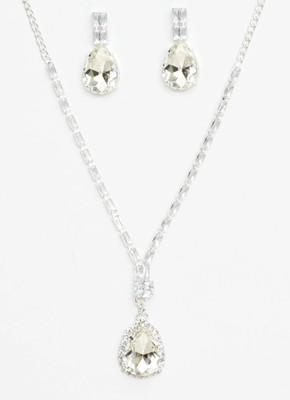 Oryaa Alloy Sterling Silver Silver Jewellery Set(Pack of 1)