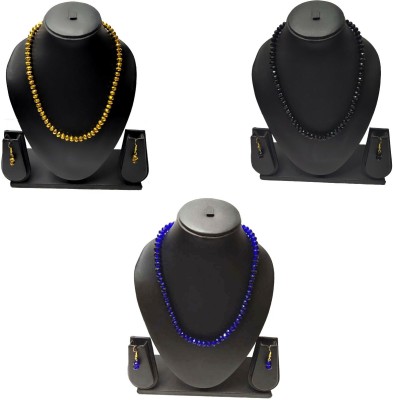 UTTARAI Alloy Gold, Blue, Black Jewellery Set(Pack of 1)